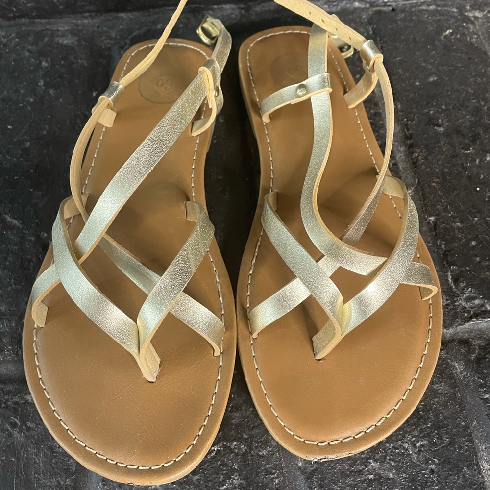 Authentic American Heritage Gold Sandals size 7